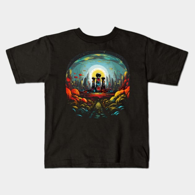 Trippin Beats Kids T-Shirt by apsi